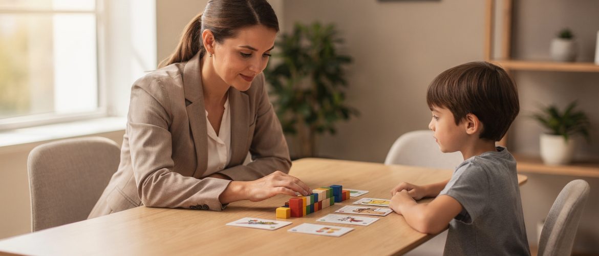 Betrouwbare hoogbegaafdheid test afname door psycholoog met kind