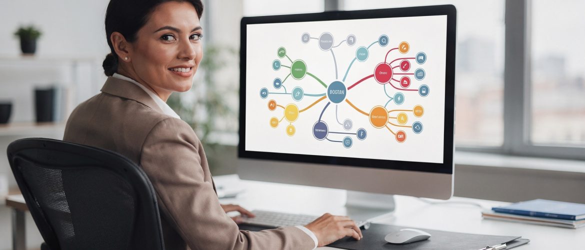 Hoogbegaafde volwassene werkt met strategieën voor omgaan met hoogbegaafdheid op werkplek