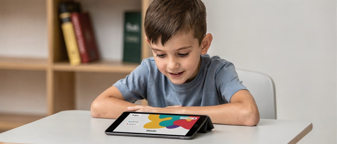 Hoogbegaafde leerling werkt aan verdieping verrijking opdracht in de klas