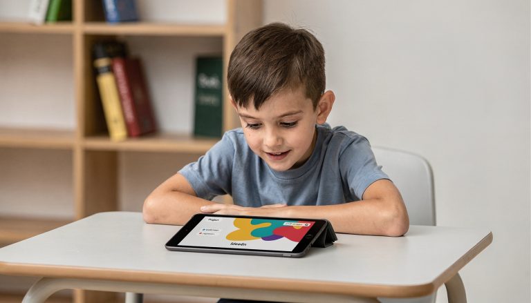 Hoogbegaafde leerling werkt aan verdieping verrijking opdracht in de klas