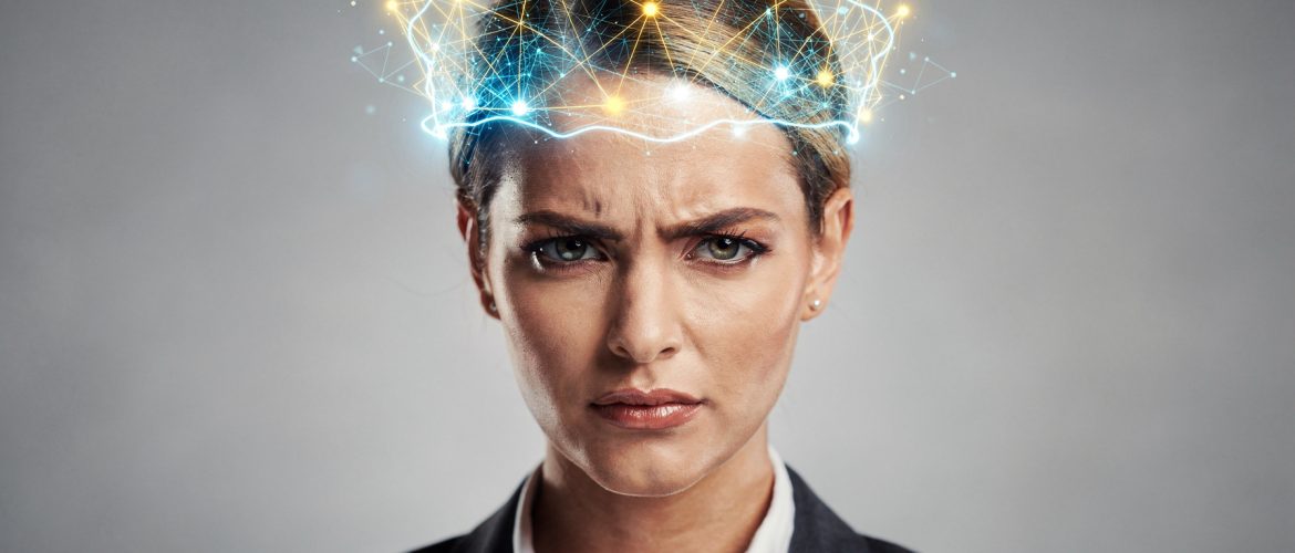 Visuele representatie van hoogbegaafdheid met vernetzende denkpatronen en cognitieve verbindingen