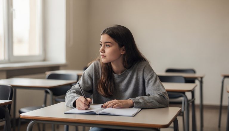 Hoogbegaafd meisje dat zich aanpast op school, hoogbegaafdheid meisjes herkennen